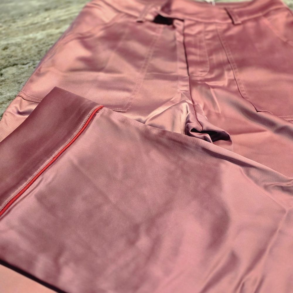 Choosy Women's Pink and Black Striped Jeans - Picture 4 of 4